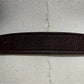 Tommy Hilfiger Burgundy Leather Antique Gold Buckle Belt Sz-Medium