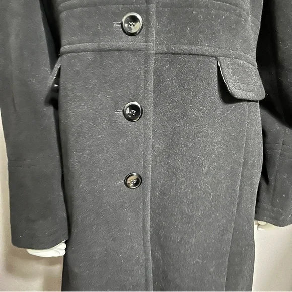 Worthington Black Wool Blend Coat