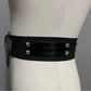WHBM Black With Stud Patent Leather Lining Belt Sz-Small/Medium