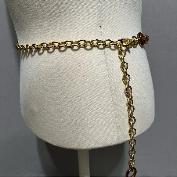 Gold Metal Chain Belt Sm/Med