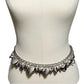 Silver Metal Heart Chain Belt OS