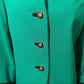 Vintage Kasper Green | Navy 3 button Blazer Sz-14