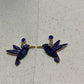 Blue | Purple | Green Hummingbird Earrings