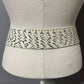 Vintage Rare Genuine Snake Skin Gold/Silver Buckle Adjustable Belt M-XL