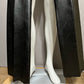 Vintage Hugo Buscati Black Leather Straight Leg Pants Sz-4