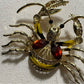 Gold Crab Brooch