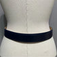 Liz Claiborne Vintage Navy With Gold Buckle Leather Belt Sz-Large