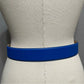 Vintage The Ritz Blue With Gold Buckle Leather Belt Sz-Medium/Large