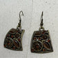 Brown Antique Gold Earring