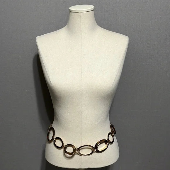 Chico’s Gold Wide Circle Chain Med/Lg