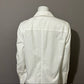 Chico’s White Cotton No Iron Button Front Shirt Sz-1 (Medium)