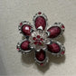 Pink | Silver Flower Brooch