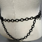 Black Diamond Shape Chain Belt