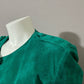 Vintage Cedars Green 2 Pc Suede Leather Skirt Suit Set Sz-Medium/Large