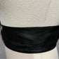 Vintage Black Leather Wide With Large Circle Buckle