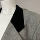 Evan Picone Black | White Houndstooth With Black Collar Wool Blazer Sz-16