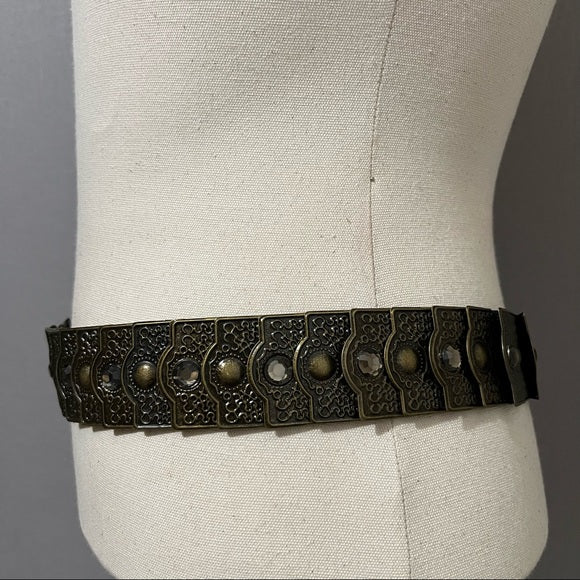 Antique Metal Lightweight Expandable Belt Sz-Medium-Large