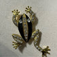 Black | Gold Frog Brooch