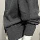 Vintage Designers Original Black 100% Cotton Cardigan Sz-Large