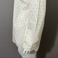 Chico’s Orange Polka-Dot Cotton Button Front Shirt Long Sleeve Sz 1 (Medium)