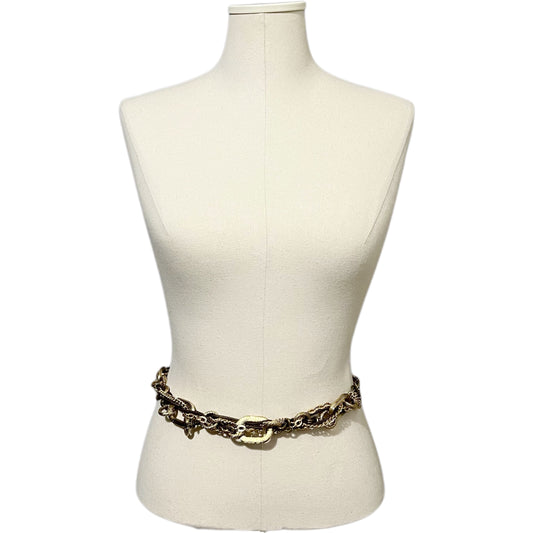 #64 Chico’s Chain Gold Metal Belt