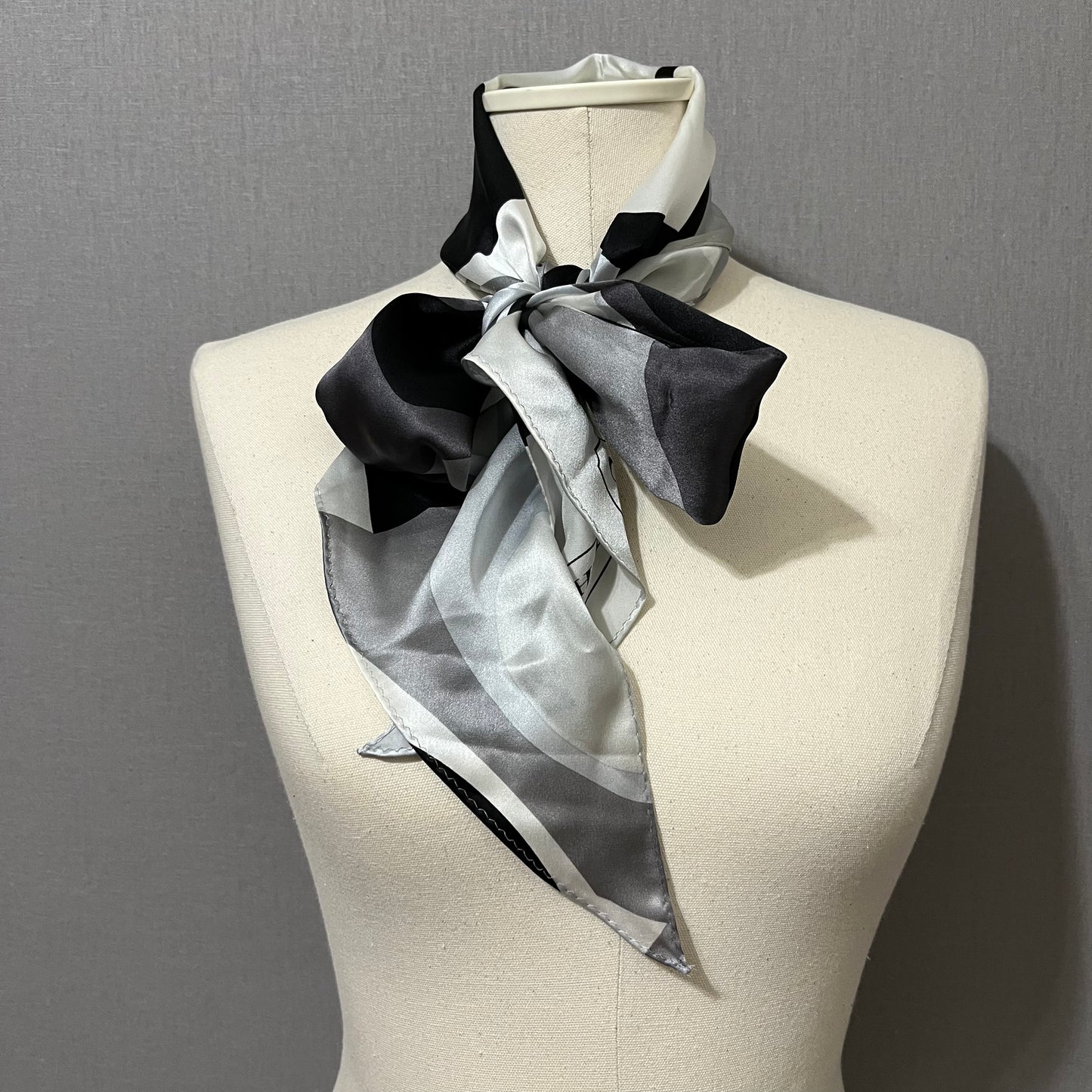 Coach Neutral Color 100% Silk Scarf