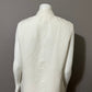 Natorious White V-Neck Sleeveless Linen/Rayon Blend Top Sz-Large