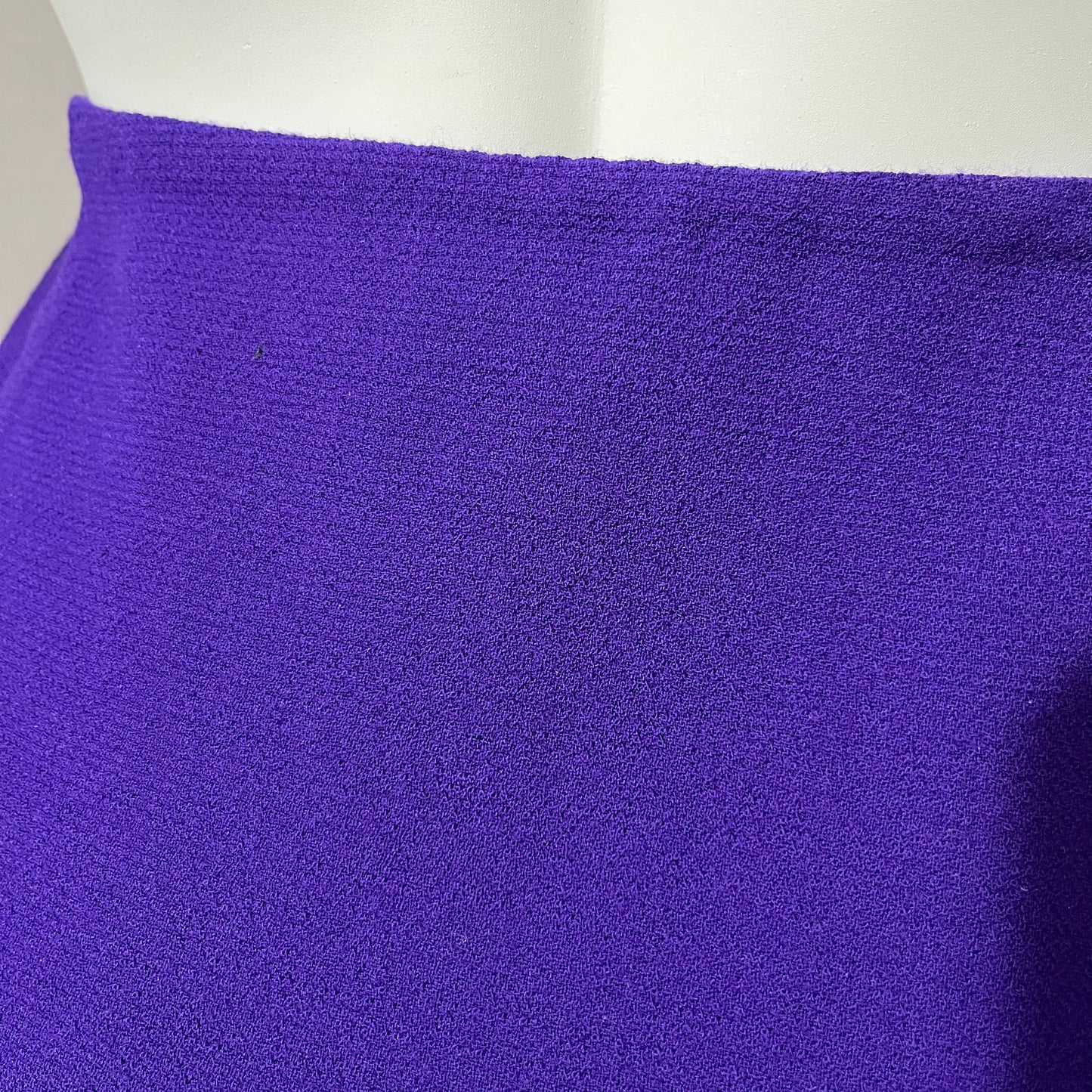 Vintage Carolyn Roehm Purple High Waisted Wool Skirt Sz-10