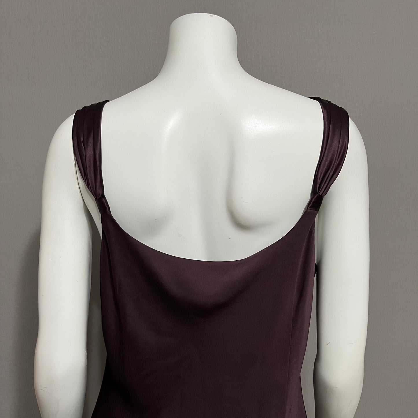 Ann Taylor Plum Silk Sleeveless Shell Sz-14