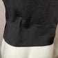 Vintage Sophisticates Black Embroidered Cotton Vest Sz-Small