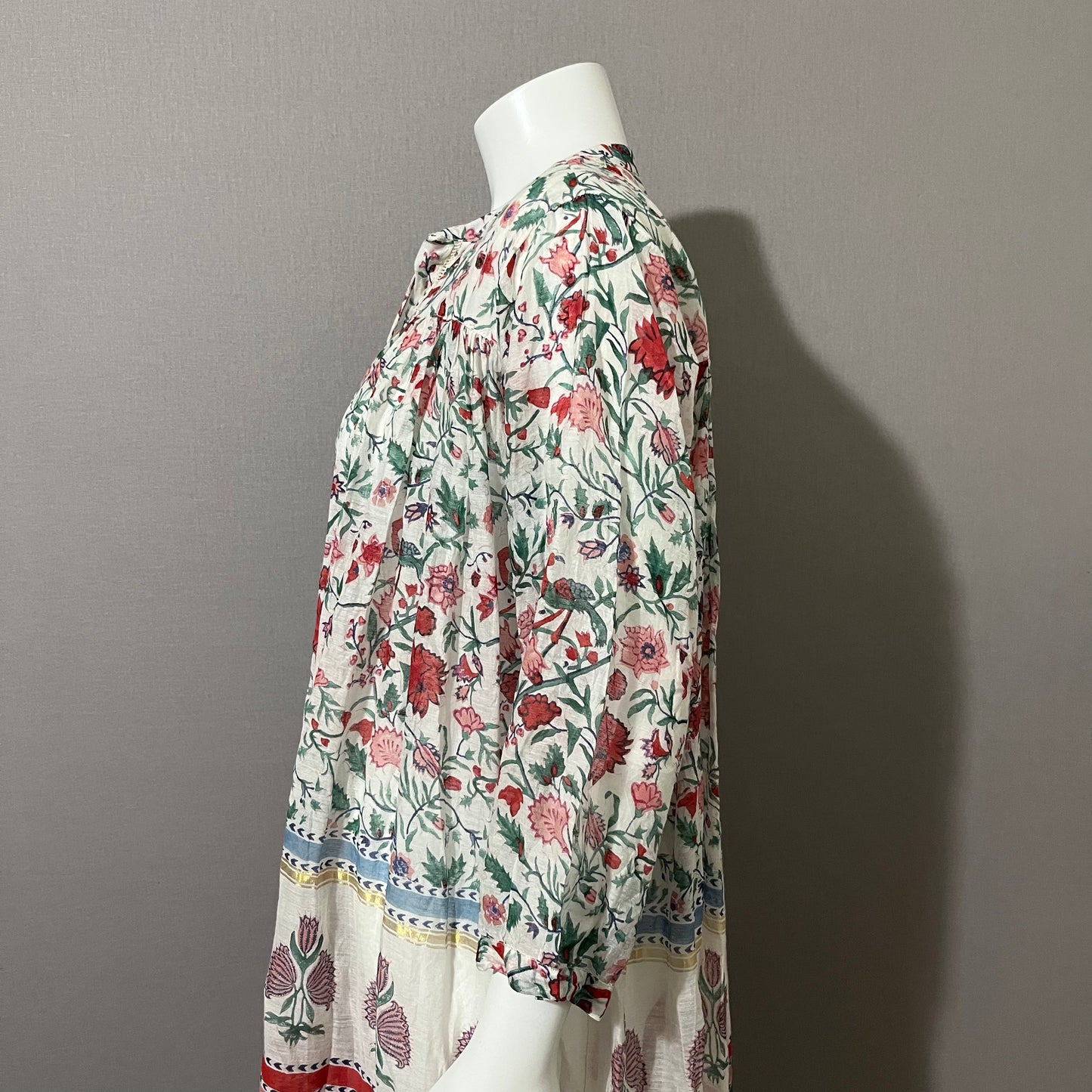 Roller Rabbit Cotton | Silk Floral Tunic Top Sz-Large