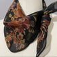 Ralph Lauren Fall Theme Brown Silk Scarf