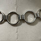 Silver Metal Circle Chain Belt Sz-Large