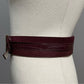 Burgundy Triple Layer Leather Lining Belt Sz-Small/Medium