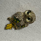Yellow | Green Owl Brooch