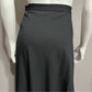 Lauren Ralph Lauren Black Wool Flare Midi Skirt Sz-16W