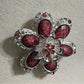 Pink | Silver Flower Brooch