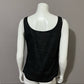 Liz Claiborne Black Linen Sleeveless Shell Top Sz Small