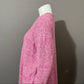 Croft & Barrow Pink V-Neck Marled Sweater Sz-1X