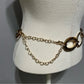 Chico’s Gold Wide Circle Chain Med/Lg