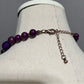Purple Stone Necklace & Earring Set