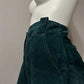 Vintage Pia Rucci Green Suede Leather Pants Sz- 12