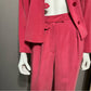 Vintage Via Seta Pink 2 Pc 100% Silk Pant Set Sz-8/10