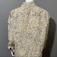 Jones New York Brown Leaf Print Cotton Button Front Shirt Sz-1X