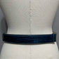 WHBM Blue Textured Patent Leather Backing Adjustable Belt Sz-XS/Small