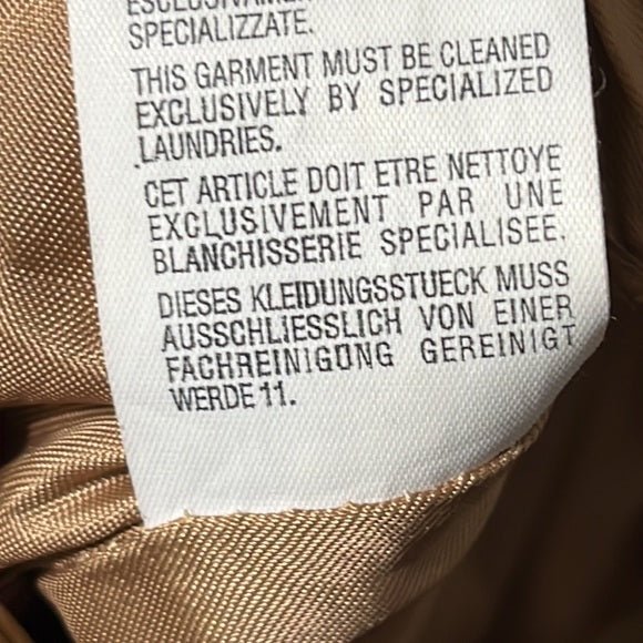 Volpato Italy Tan Leather Pants Size Medium