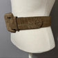 Vintage Chetta B Brown Genuine Leather Textured Wide Belt Sz-10