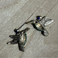 Blue | Purple | Green Hummingbird Earrings