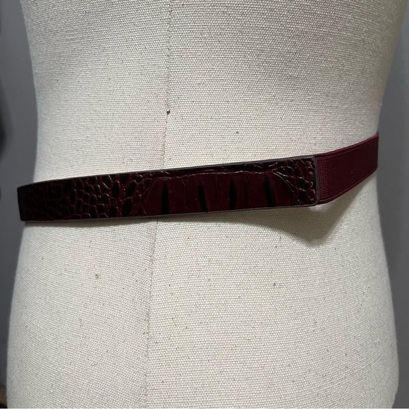 WHBM Burgundy Skinny Leather Sz-Medium