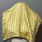 Ralph Lauren Yellow Polka Dot Silk Scarf